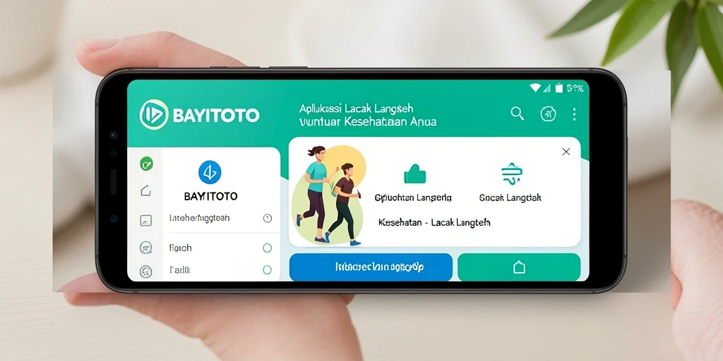 Tampilan antarmuka utama BAYITOTO untuk pelacakan langkah.