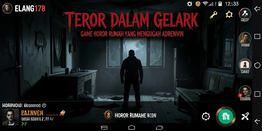 Tampilan antarmuka ELANG178 yang menegangkan dan mencekam.