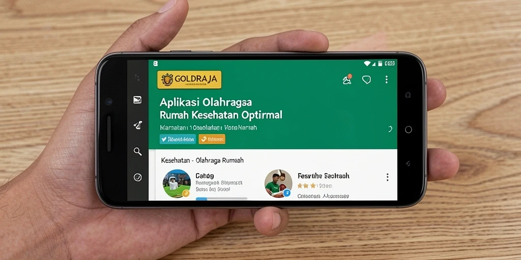 Tampilan antarmuka GOLDRAJA yang sederhana dan intuitif.