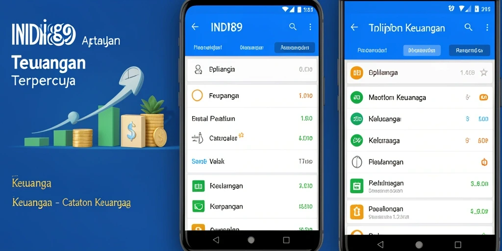 Tampilan antarmuka aplikasi IND89 untuk catatan keuangan yang rapi.