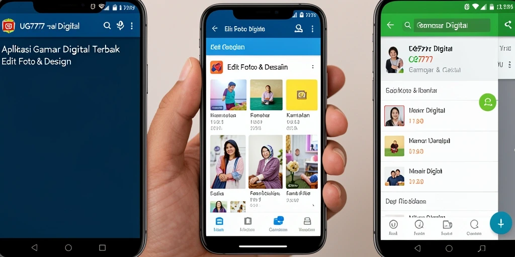 Tampilan antarmuka UG777 yang user-friendly untuk edit foto.