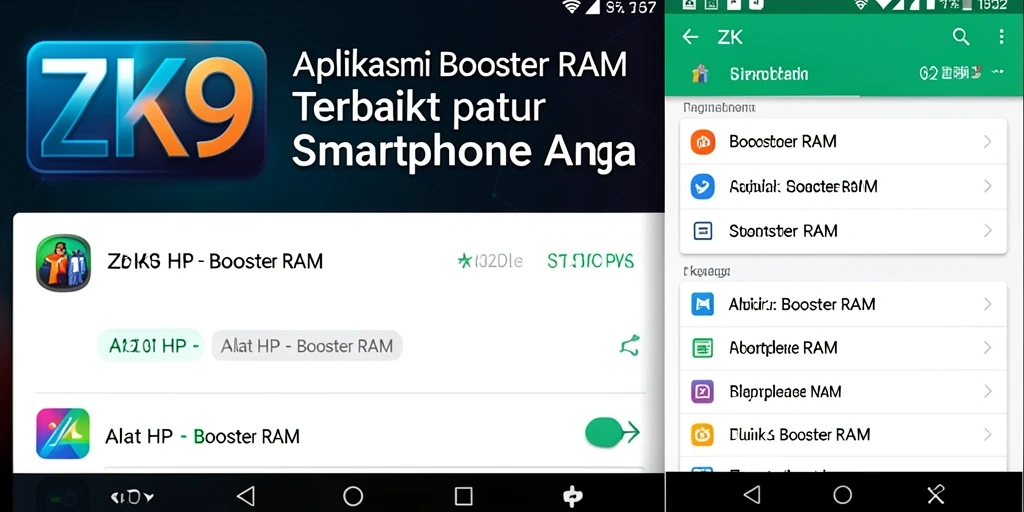 Tampilan antarmuka ZK9 yang bersih dan mudah digunakan.